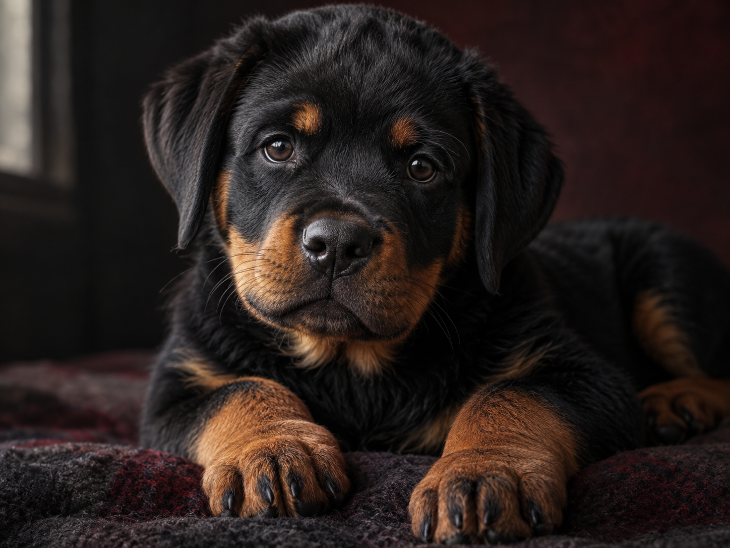 Black-and-mahogany Rottweiler puppy in Ohio
