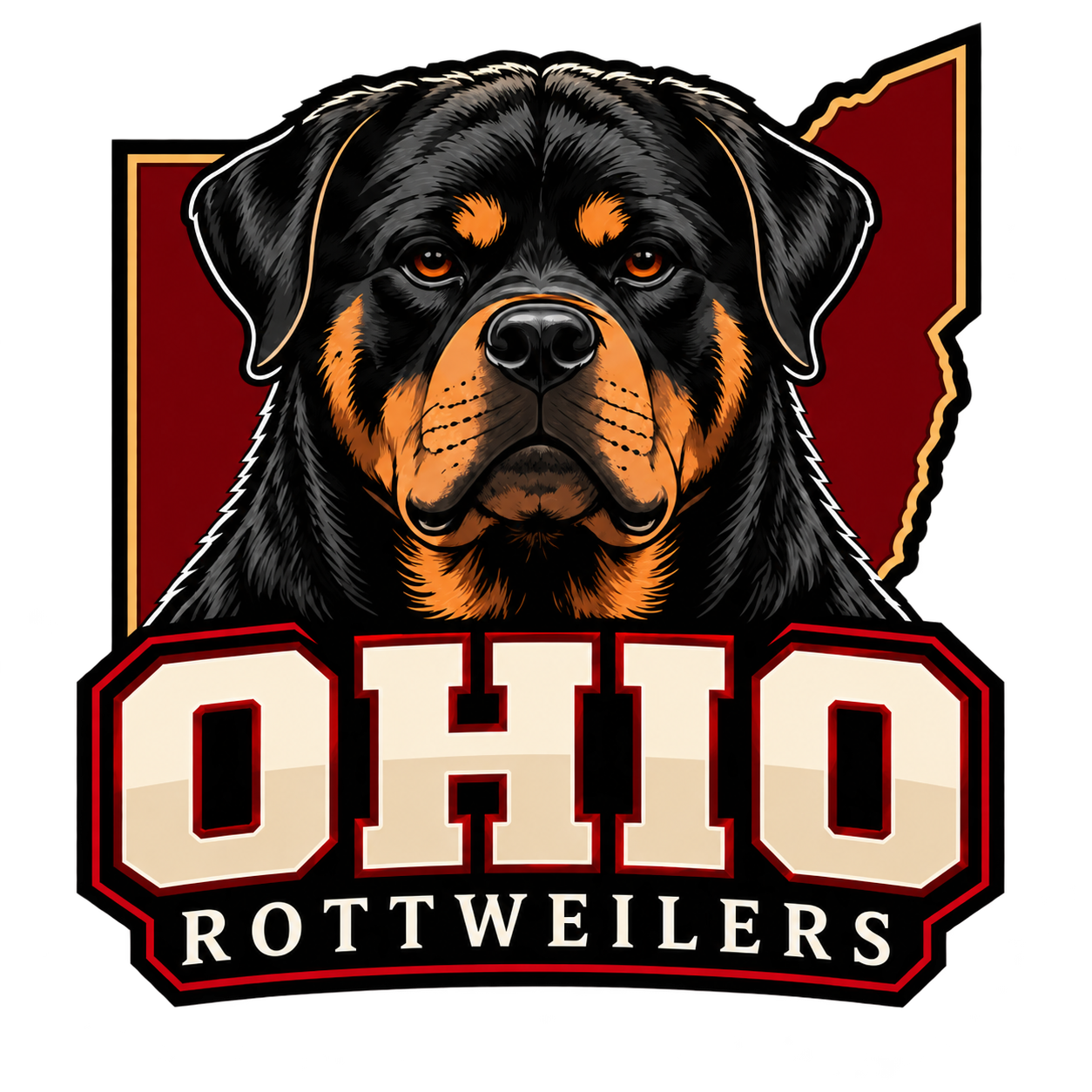 Ohio Rottweilers shield logo
